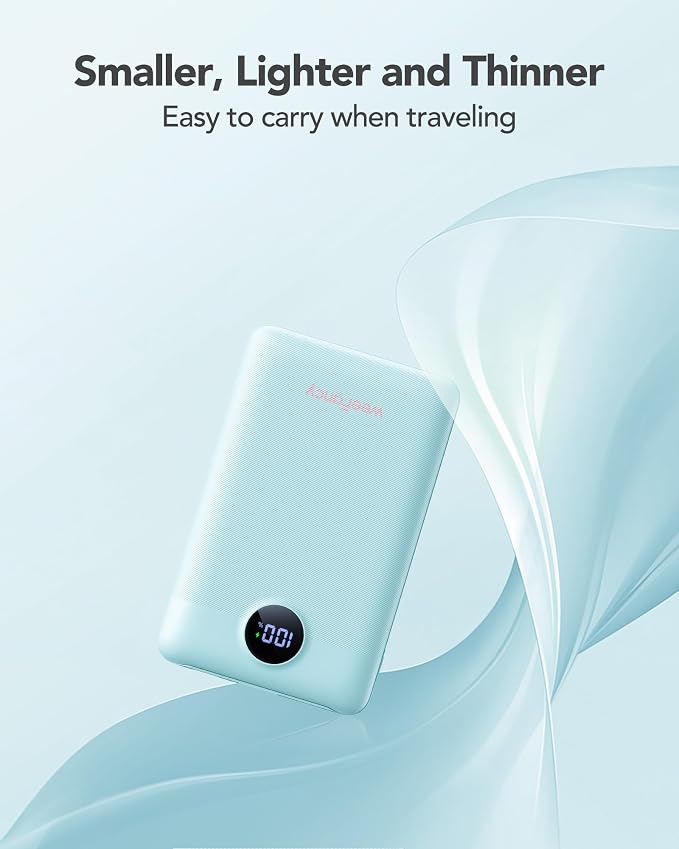 Mini Portable Charger with Built-in Cables 20W Fast Charging Power Bank USB-C Small Battery Pack 10000mAh Travel Essential Slim Battery for iPhone 17/16/15/14, Samsung 25/24, and More - Image 2