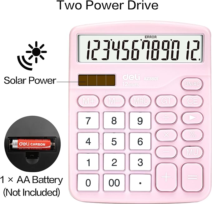 Calculator, Deli Standard Function Desktop Calculators - Image 4