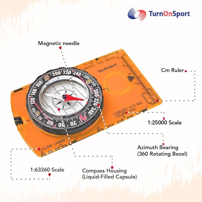 TurnOnSport Orienteering Compass - Image 3