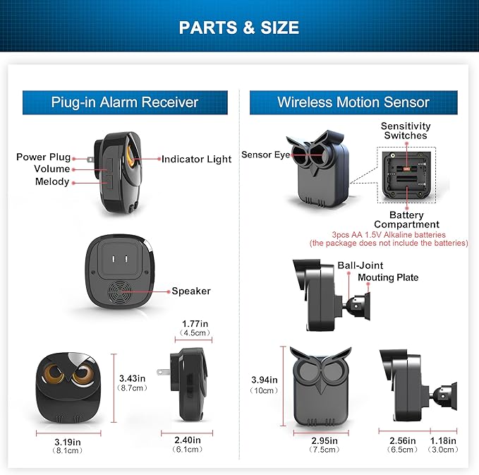 Driveway Alarm- 1/2 Mile Long Range Wireless Driveway Alarm Weather Resistant - Image 6
