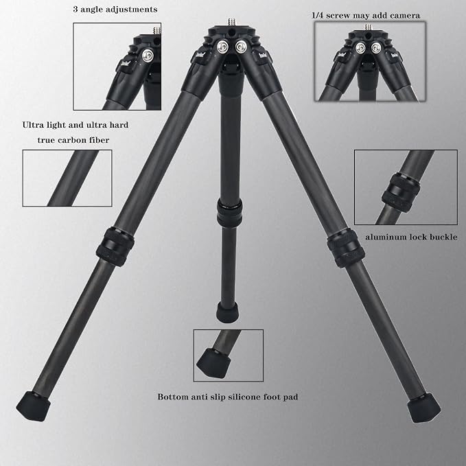 mini Carbon Fiber Tripod, Small Table tripods - Image 2