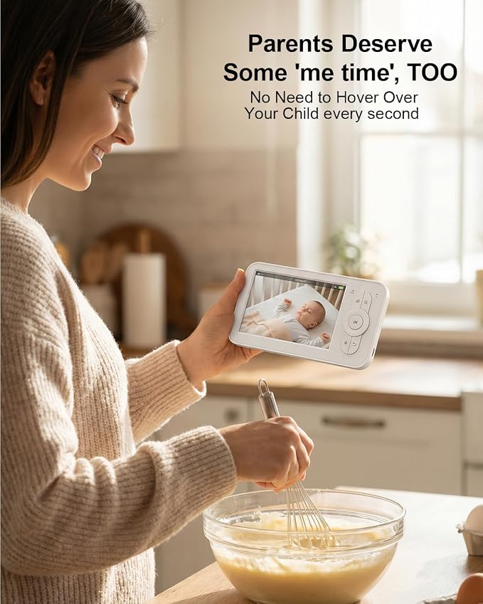 Baby Monitor with Camera and Audio, Secure FHSS Connection, Night Vision - Image 7