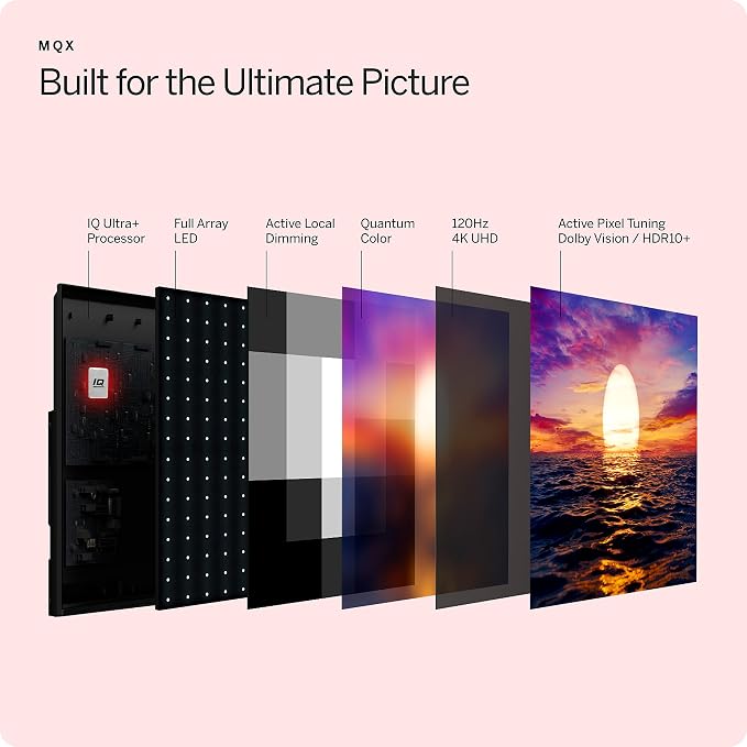 VIZIO 50" MQX Series Premium 4K 120Hz QLED HDR Smart TV with Dolby Vision 240Hz @ 1080p PC Gaming, WiFi 6E, M50QXM-K01, 2023 Model (Renewed) - Image 4