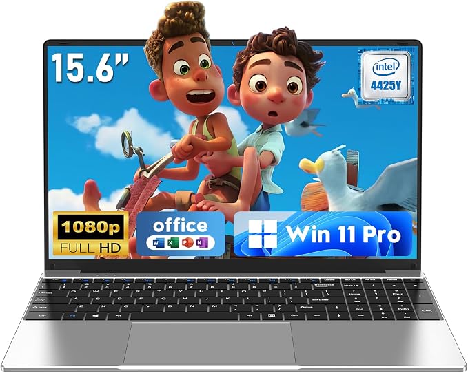 Laptop Computer, Window 11 Pro Lap Top 2026 New, 15.6 Inch Laptop PC, 16GB RAM 512GB SSD, 4425Y Processor, IPS FHD 1920*1080P, 2-Year Warranty, 5000mAh Battery, Mini HDMI, for School Business Student by NAIKLULU