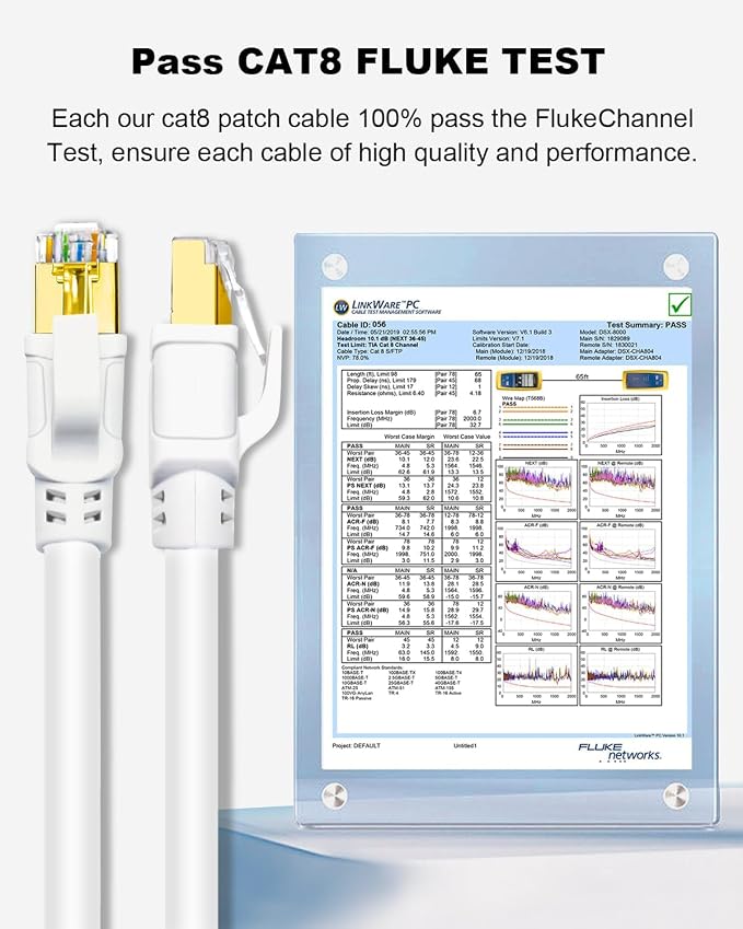 Yauhody CAT 8 Ethernet Cable 50FT, Outdoor Indoor 40Gbps High Speed SFTP - Image 7