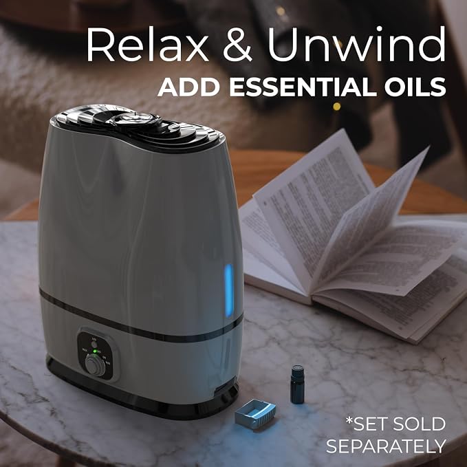 Everlasting Comfort 6L Humidifiers for Bedroom, Quiet 50HR Runtime No-Filter Supersized Cool Mist Humidifier Large Room for Whole House, Plants, Baby Nursery, Allergies, Dry Skin, Congestion, Indoor - Image 6