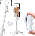 Magnetic Tripod for Phone, 2 in 1 for Magsafe Stand＆ Clip Portable Pocket Size by MQOUNY