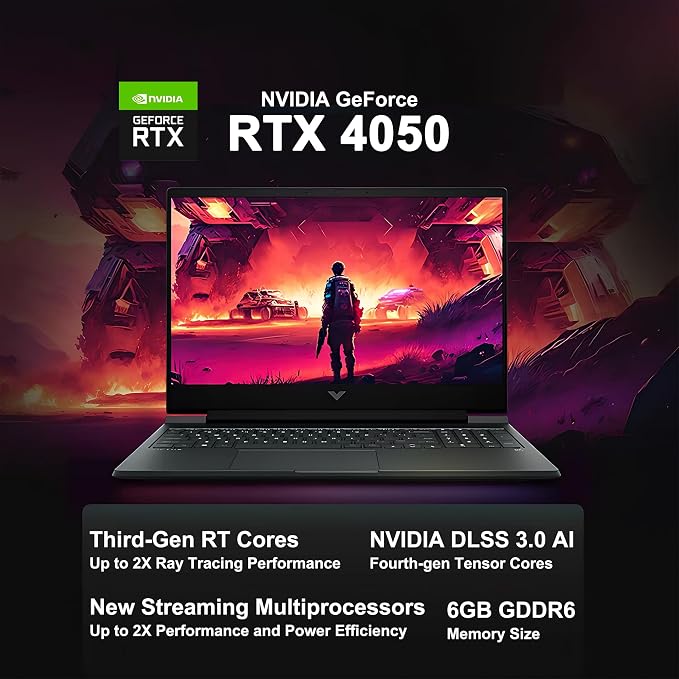 HP Victus 15 Gaming Laptop 15.6" FHD IPS 144Hz Intel 8-core i5-13420H (>i7-12650H) 32GB RAM 1TB SSD GeForce RTX 4050 Backlit Type-C DTS:X Ultra Wi-Fi 6 Win11 ICP Hub - Image 5