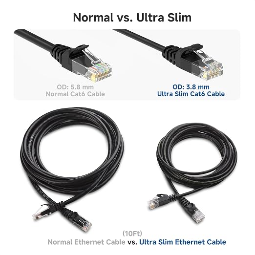 Cable Matters 10Gbps Snagless Cat 6 Ethernet Cable - 50ft - Image 4