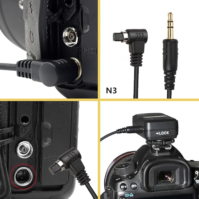 Pixel 3.5mm-N3 Camera Shutter Connecting Cable Cord Compatible - Image 3