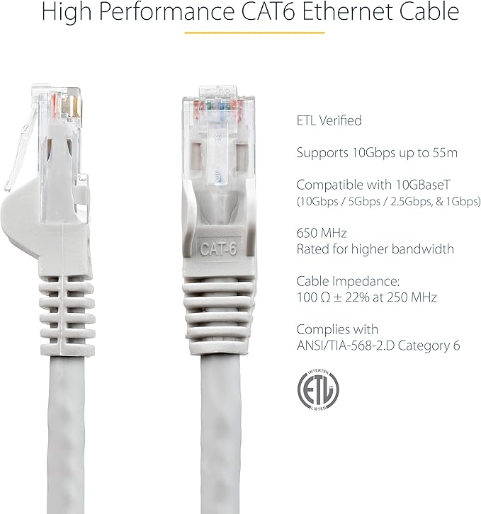 StarTech.com 10 ft. CAT6 Ethernet Cable - Image 2