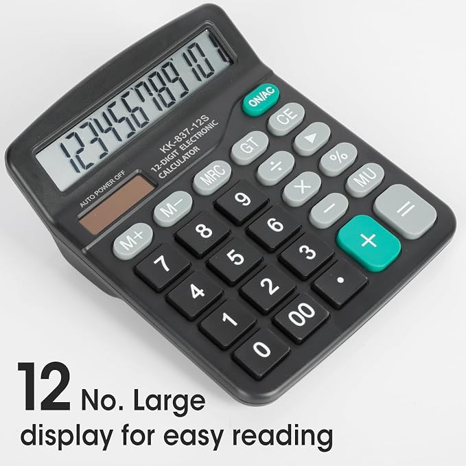 4 Pack Calculator Bulk, 12 Digits Calculators Desktop - Image 2