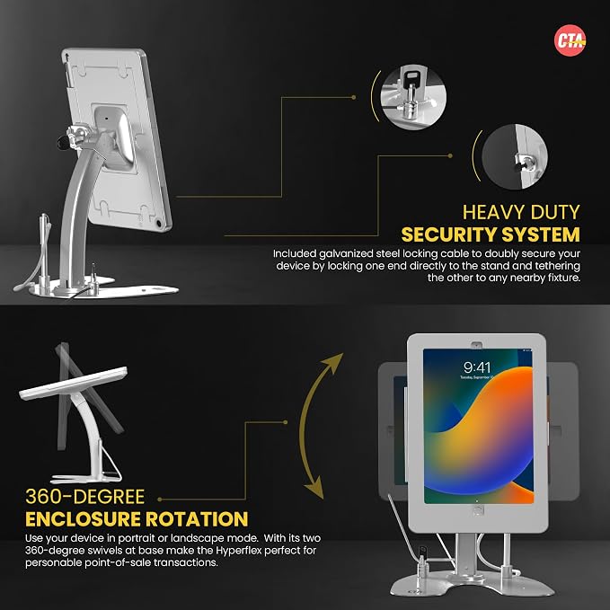 CTA Digital Dual Kiosk Stand – CTA Dual Security Kiosk Stand - Image 3