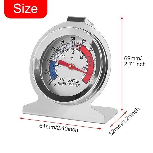 12Pcs Refrigerator Thermometer -30~30°C/-20~80°F Fridge Analog Freezer - Image 6