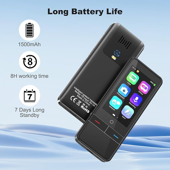 Language Translator Device No WiFi Needed, Instant Two-Way Voice Translator - Image 6