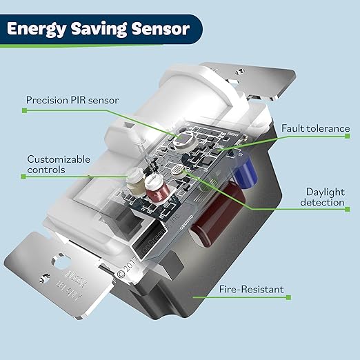 TOPGREENER in Wall PIR Motion Sensor Light Switch, Single Pole Occupancy Sensor - Image 4