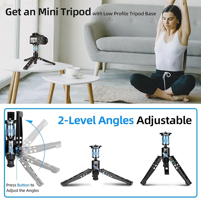 SIRUI 75.8" Monopod with Feet, Professional Aluminum Travel Monopod - Image 7