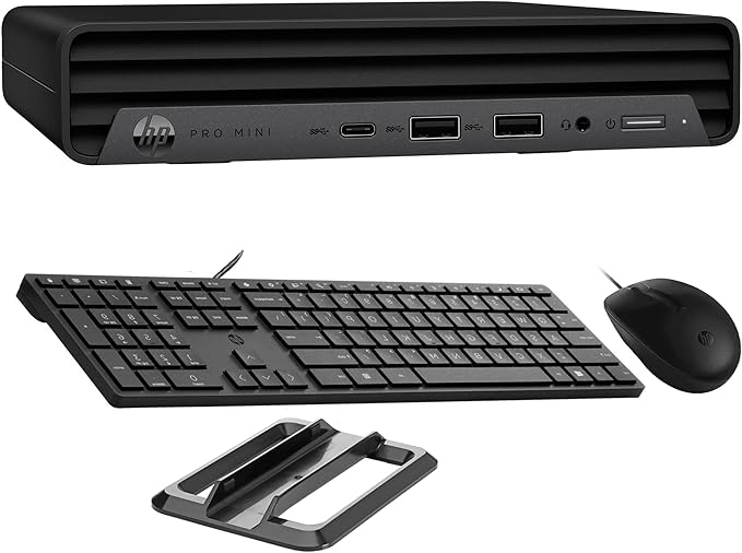 HP Prodesk 400 Mini PC, i7-12700T, 32GB DDR4 RAM, 1TB SSD, Windows 11 Pro | Ultra-Compact & Silent Design Desktop Computer for Business, 3X 4K Display Support, Wired Keyboard & Mouse & Stand - Image 5
