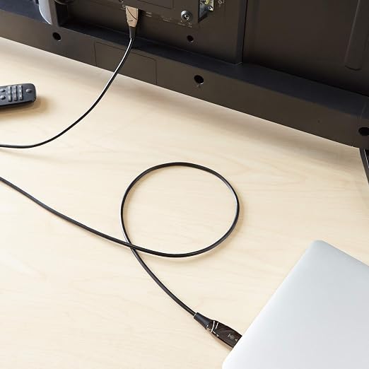 Amazon Basics High-Speed Fiber Optic HDMI Cable, Slim and Flexible, Audio Return - Image 4
