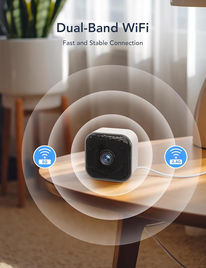 GNCC 2K Cameras for Home Security Indoor, 2.4G/5G Pet Cam - Image 4
