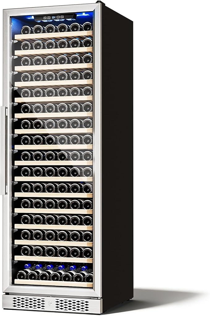 ROVSUN 24'' Wine Cooler Refrigerator, 171 Bottles Wine Fridge with Professional Temperature Control System, Large Capacity Built-in Wine Cellar with Touch Panel Control for Wine Enthusiast, Restaurant by ROVSUN