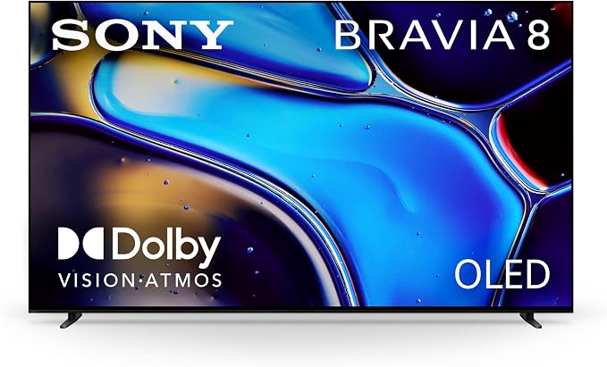 Sony 55 Inch BRAVIA 8 OLED 4K HDR Smart Google TV (K-55XR80) | XR Processor with AI Technology, Dolby Vision/Atmos, Exclusive Features for PlayStation®5, 4K movie credits included by Unknown