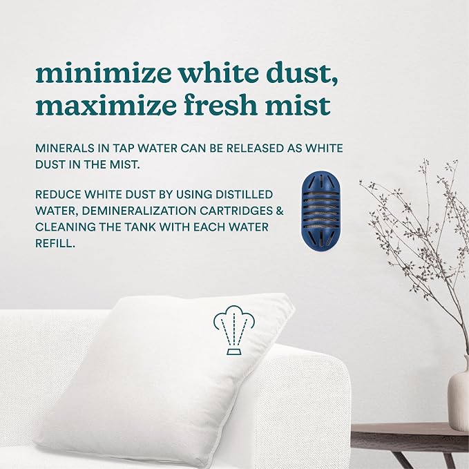 Homedics Ultrasonic Top Fill Humidifier, Cool Mist, 360° Nozzle, Up to 25 Hour Runtime, for Large Room, Bedroom, Nursery, Plants - Image 8