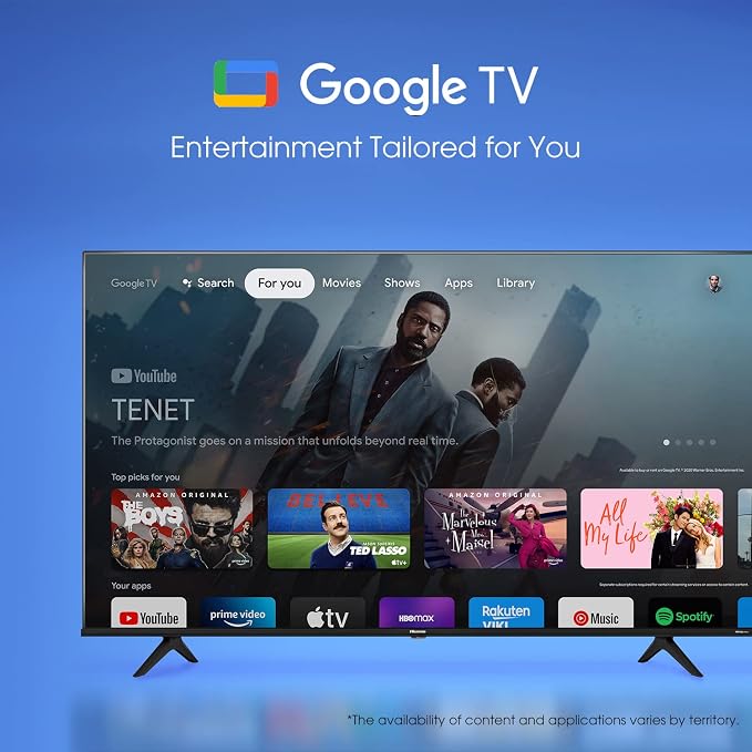 Hisense 50-Inch Class A6 Series 4K UHD Smart Google TV with Alexa Compatibility, Dolby Vision HDR, DTS Virtual X, Sports & Game Modes, Voice Remote, Chromecast Built-in (50A6H) - Image 8