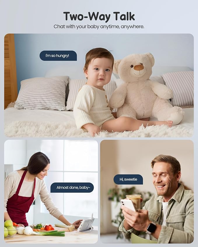 Baby Monitor with 2 Cameras and Audio WiFi/No WiFi: Baby Monitor WiFi - Image 6