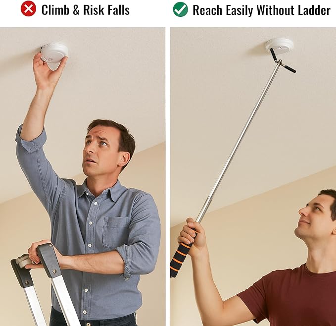 Extendable Safety Tester Pole – Manual Stainless Steel Rod - Image 4