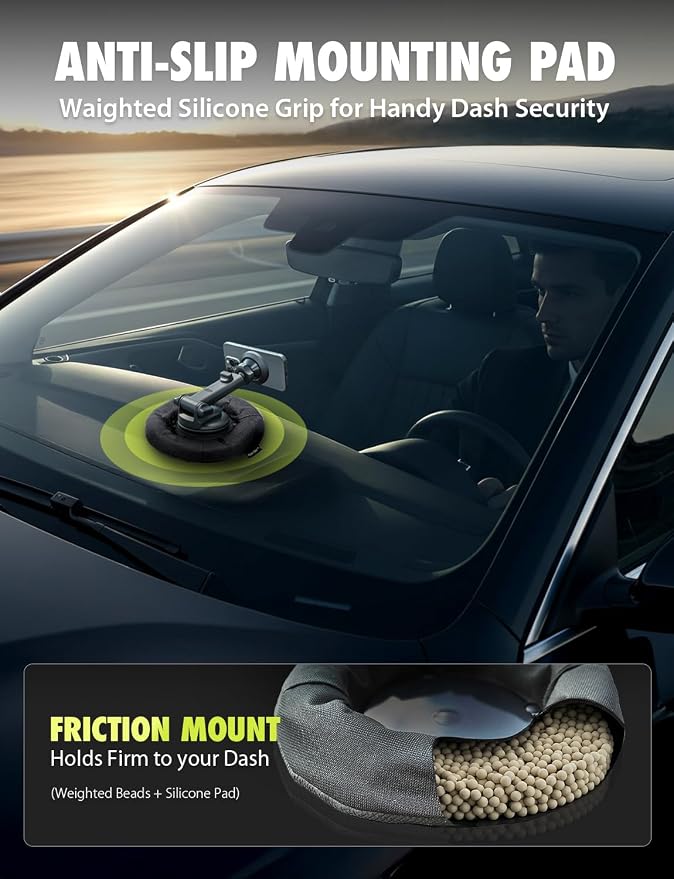 Bracketron NavMat Portable GPS Dash Pad Converts Windshield GPS Mount into - Image 5