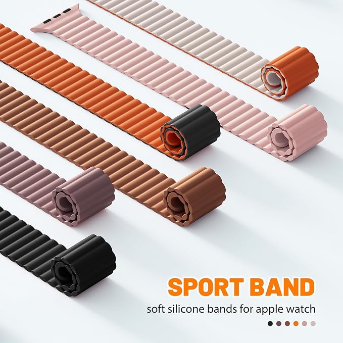 Magnetic Sport Bands for Apple Watch Band 40mm 38mm 41mm 42mm 44mm 45mm 46mm - Image 3