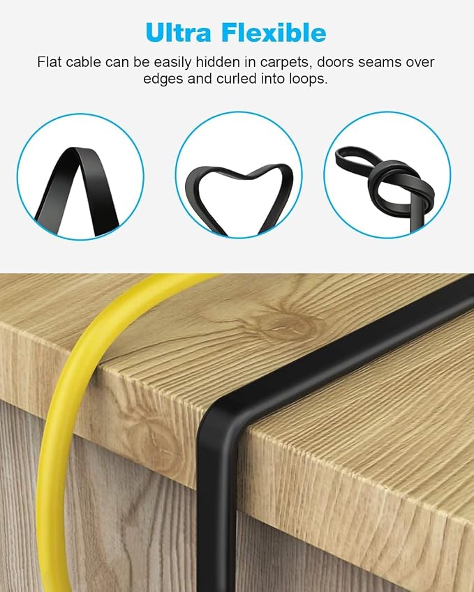 DDMALL CAT 8 Ethernet Cable, 25ft High Speed 40Gbps 2000MHz Shielded in Wall - Image 5