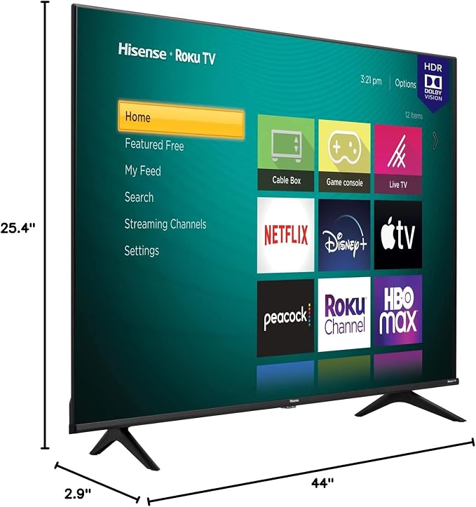 Hisense 50-Inch Class R6 Series 4K UHD Smart Roku TV with Alexa Compatibility, Dolby Vision HDR, DTS Studio Sound, Game Mode (50R6G),Black - Image 12