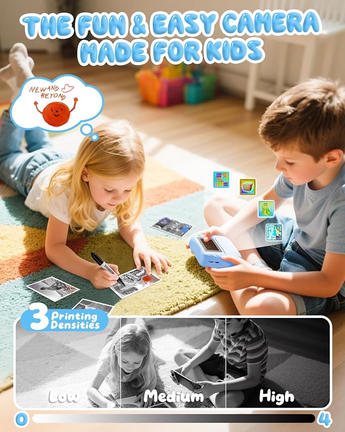 Kids Camera Instant Print, 1080P HD Kids Instant Camera - Image 4