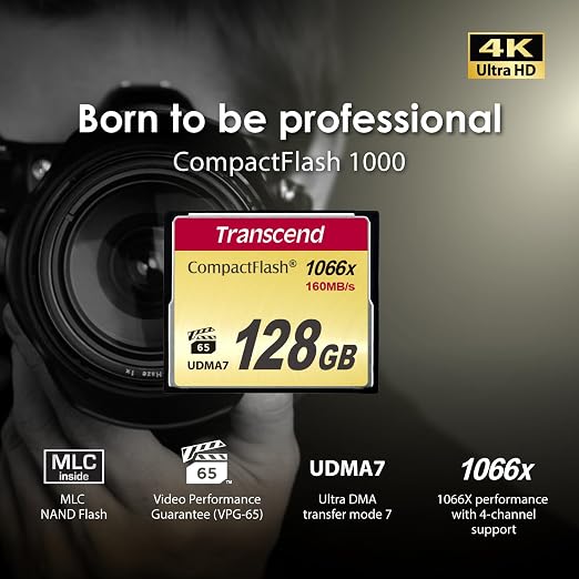 Transcend 16GB CF1000, CompactFlash Memory Card, UDMA 7, High Speed, - Image 4