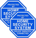 2Pack 10'' x 10'' Reflective Aluminum Home Security Sign, Weatherproof Yard by JMXINHANG