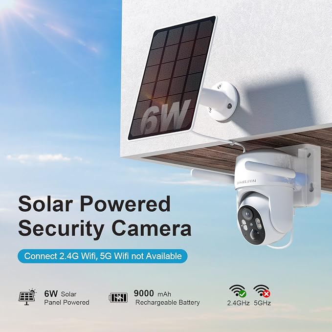 HOSAFE.COM Solar Security Cameras Wireless Outdoor, Free Cloud Storage - Image 2