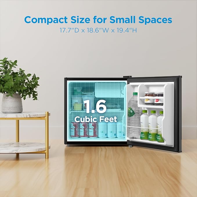 Midea 1.6 Cu.ft Mini Fridge, Energy Star Certified, Low Noise for Bedroom - Image 2