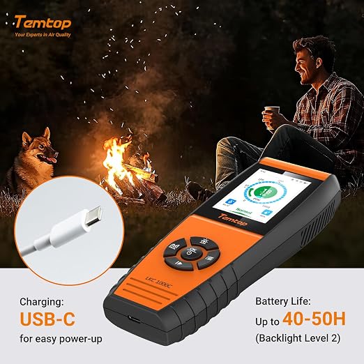 Temtop Portable Air Quality Monitor, Rechargeable Detector - Image 4