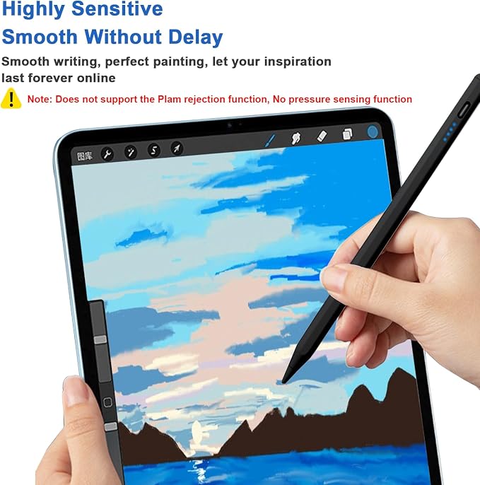 Stylus Pens for Touch Screens Power-Display Tablet Pen POM Tip Magnetic Digital - Image 6