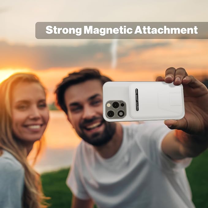 AOGUERBE for Magsafe Power Bank, 10000mAh Foldable Wireless Portable Charger with LED Display, 3 in 1 Magnetic Battery Pack with 22.5W Fast Charging for iPhone 17/16/15/14/13/12 Pro/Pro Max/Plus/Mini - Image 3