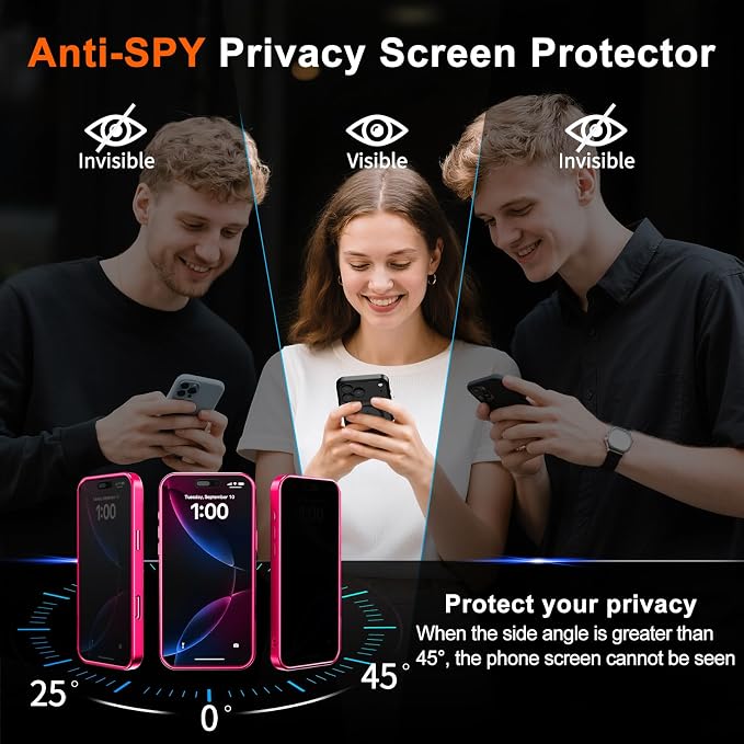 for iPhone 17 Pro Case with Privacy Screen Protector and Camera Protection - Image 7