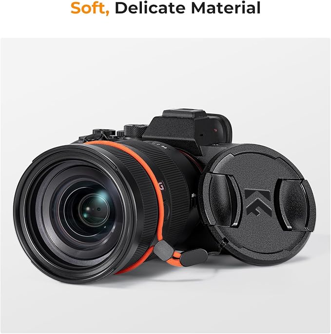K&F Concept 58mm Lens Cap, 9-in-1 Center Pinch Lens Cover + Anti-Loss Keeper - Image 8