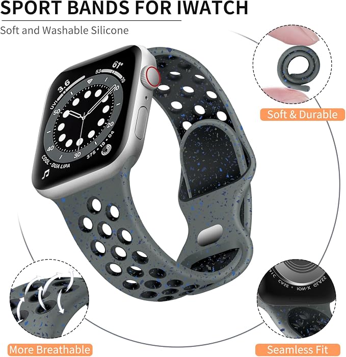 Lerobo Compatible with Apple Watch Band SE 3 SE 2 SE 44mm Men Ultra 3 2 1 49mm - Image 2
