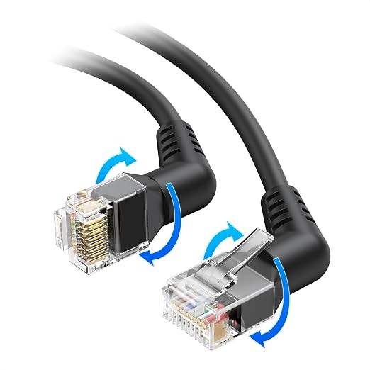 Cable Matters 10Gbps Rotatable Cat 6 Ethernet Cable - 10ft by CableMatters