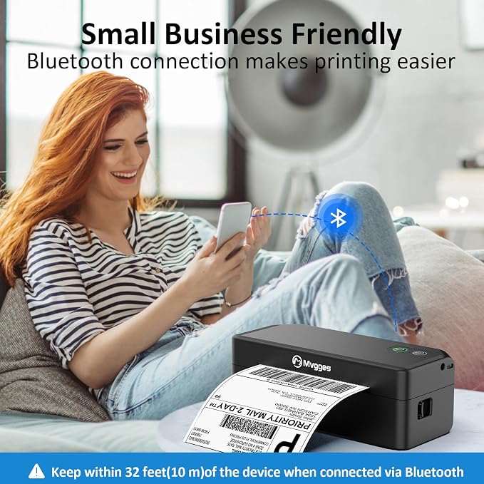 Mvgges Shipping Label Printer, Compatible - Image 6
