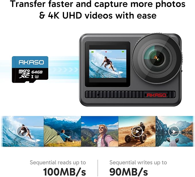 AKASO 64GB microSDXC U3 Memory Card - Image 2