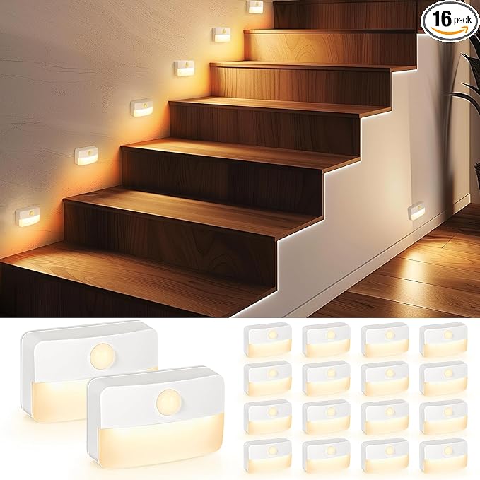 Guankai 16 Pack Motion Sensor Stair Light by Guankai