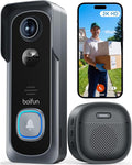 BOIFUN Video Doorbell Camera Wireless – No Subscription Required, 2K HD by BOIFUN